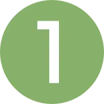 Icon mit der Zahl 1