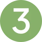 Icon mit der Zahl 3