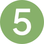 Icon mit der Zahl 5