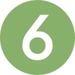 Icon mit der Zahl 6