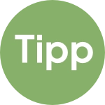 Icon Tipp mit grünem Hintergrund