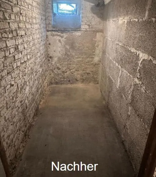 Kellerraum nach einer Entrümpelung