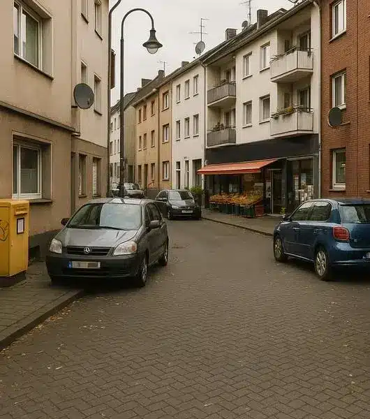 Eine Straße im Kölner Viertel Zollstock