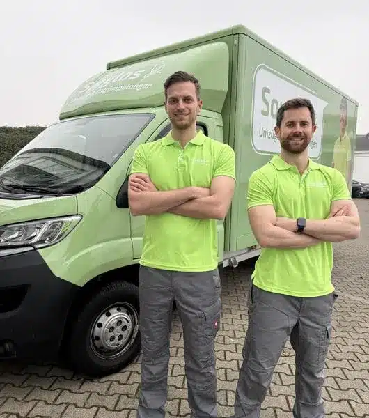 Magnus und Gabriel, die Gründer von Sorglos Umzüge & Entrümpelungen