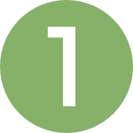 Icon mit der Zahl 1