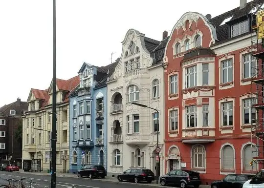 Straße in Düsseldorf Oberkassel